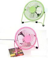 Transcend11 4 Inches Mini USB Table Desk Office Personal Fan Metal Design with Rotation, Quiet Operation USB Cable N7