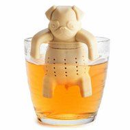 GOOTRADES Silicone Tea Coffee Infuser Pug In A Mug Teapot Herbal Spice Strainer Filter (Beige) N3