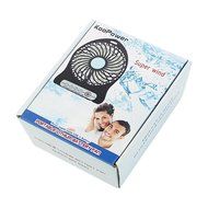 KooPower 4-Inch Portable USB Mini Fan - Rechargeable Battery Operated with 3 Speeds N5