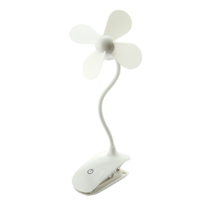Mystery Portable Mini USB Clip Fan Personal Clip-on / Table Fan with Built-in Rechargeable Battery for Home Office... N14