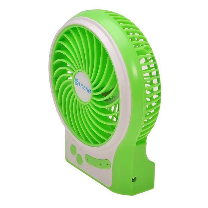 GIZGA Mini Portable USB Rechargeable 3 Speeds Personal Fan with LED Light, Built in 2200mAh 18650 Lithium-ion... N7