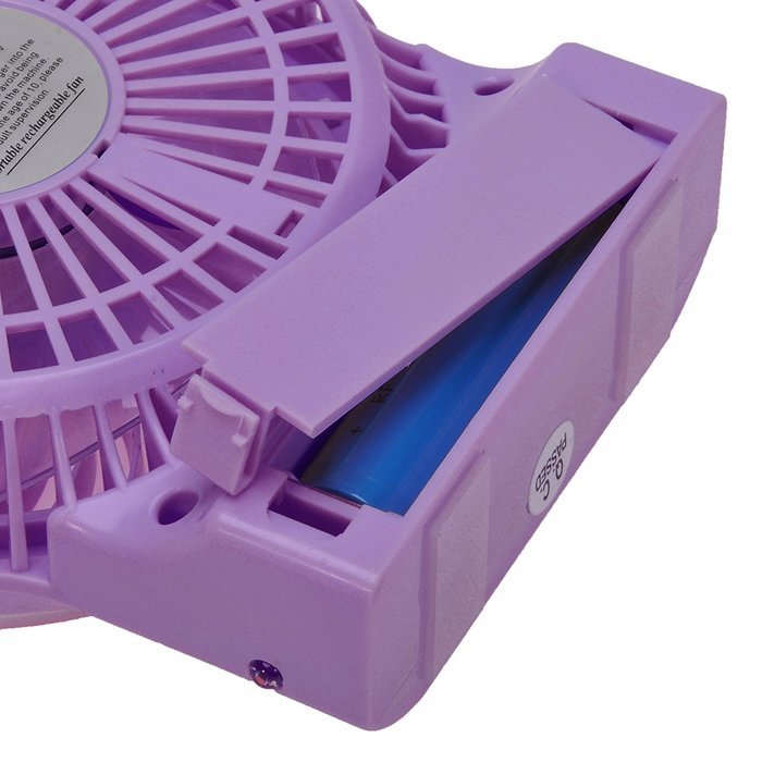 GIZGA Mini Portable USB Rechargeable 3 Speeds Personal Fan with LED Light, Built in 2200mAh 18650 Lithium-ion... N9