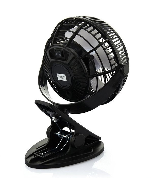 Luxon Mini USB Clip Desk Personal Fan, table fans, 5 Inch 2 Speed Portable Cooling Fan USB Powered by NetBook,... N7