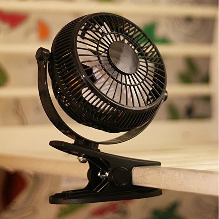 Luxon Mini USB Clip Desk Personal Fan, table fans, 5 Inch 2 Speed Portable Cooling Fan USB Powered by NetBook,... N8