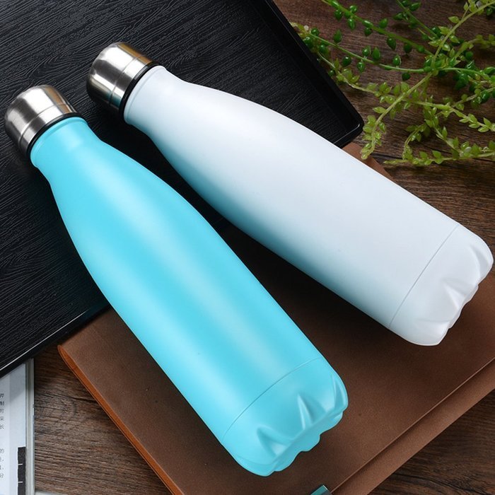 Super Modern Vacuum Insulated 17oz Wave Bottle - Double Walled Stainless Steel Water Thermos - Cola Style Hydro... N3