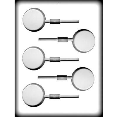 3 Pack- 2" Flat Round Hard Candy Mold