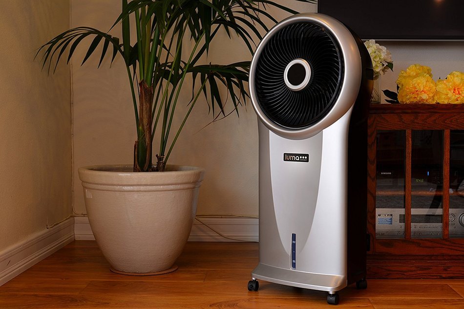 Luma Comfort EC110S Portable Evaporative Cooler with 250 Square Foot Cooling, 500 CFM