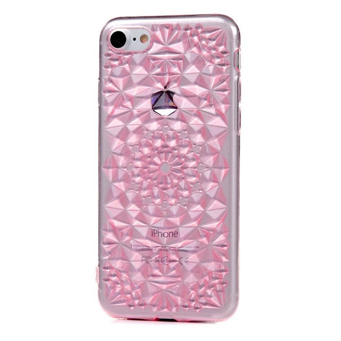 iPhone 7 Case (4.7 inch) - Shockproof Soft TPU Rubber Skin Gel Bumper Case Laser Carving Sunflower Transparent... N29