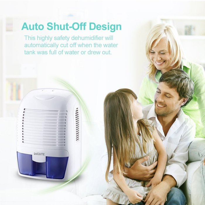 Dehumidifier Lagute L-A04 50ounce Moisture Absorbing Semiconductor Air Dryer with Auto Switch Off for Kitchen,... N5