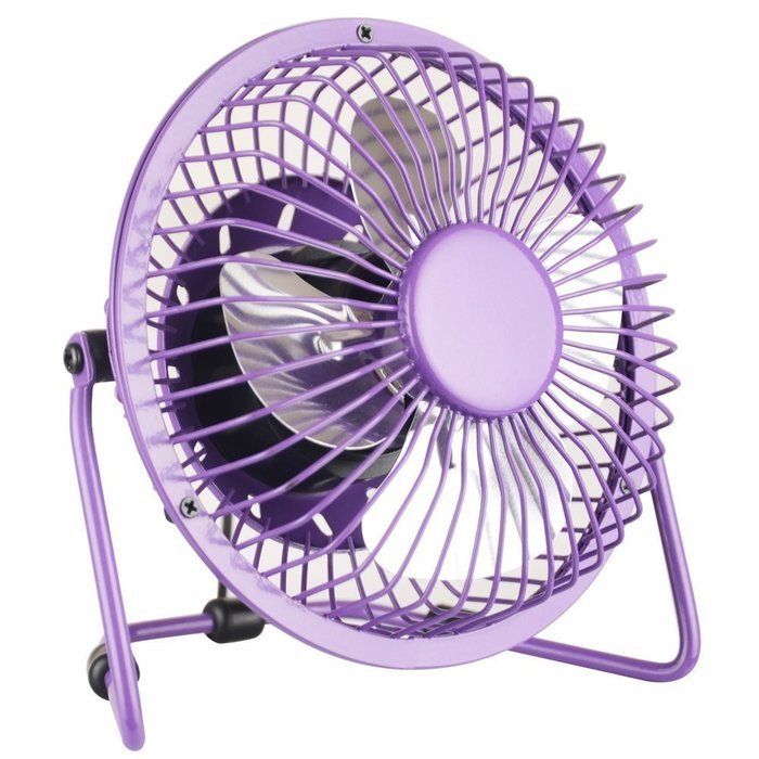 Ambielly USB Mini Desk Cooler Fan Velocity Personal Fan (Purple, 6.1'') N11