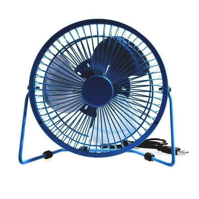 Ambielly USB Mini Desk Cooler Fan Velocity Personal Fan (Purple, 6.1'') N14