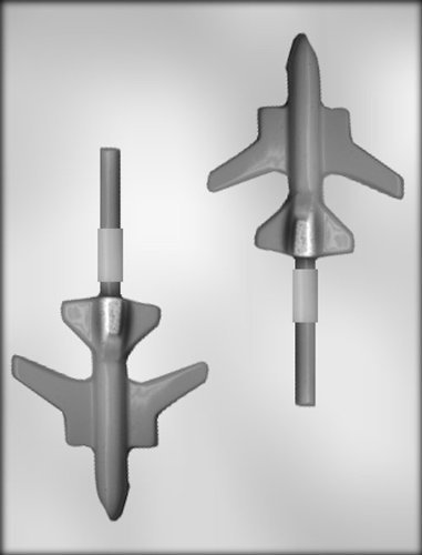 CK Products 4-Inch Jet Plane Sucker Chocolate Mold
