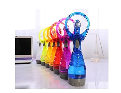 XMJ Portable Fashion Mini Water Spray Cooling Misting Fan for Sport Beach Camp Travel(Color Sent at Random)