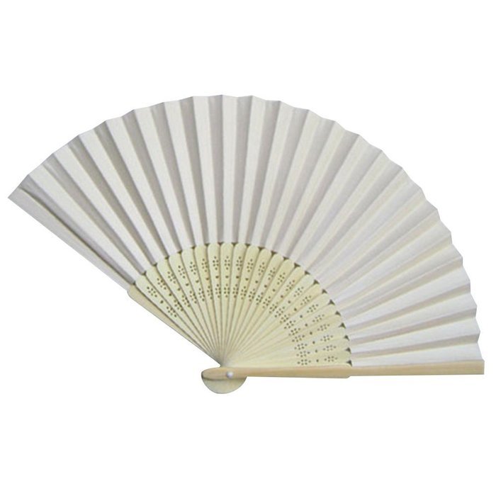 Weixinbuy Summer Folding Hand Held Paper Fans Wedding Party Decor ...