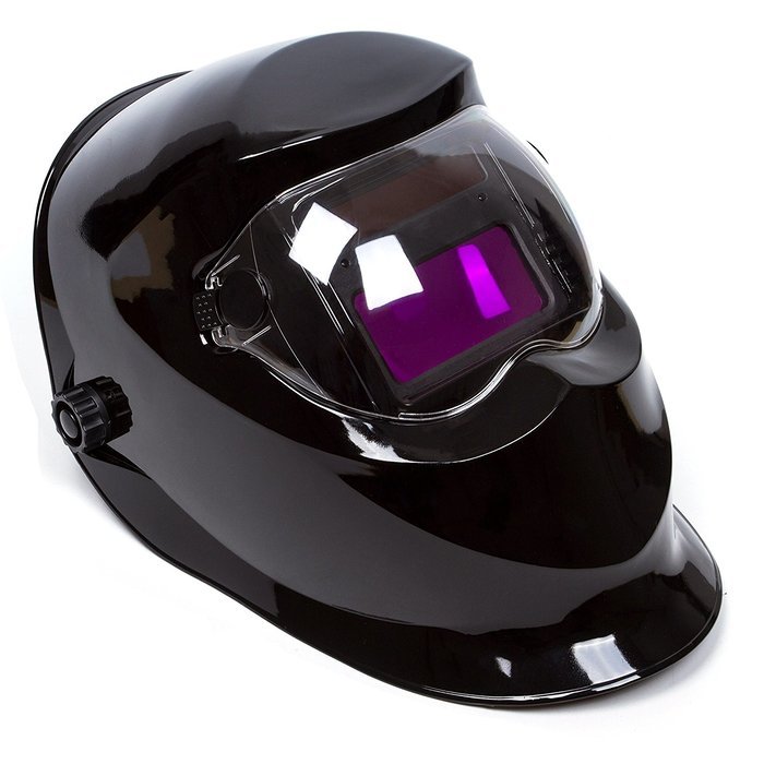 Black Adjustable Auto Darkening Solar Welding Helmet Mask CE ANSI Certified by Safe66 N4