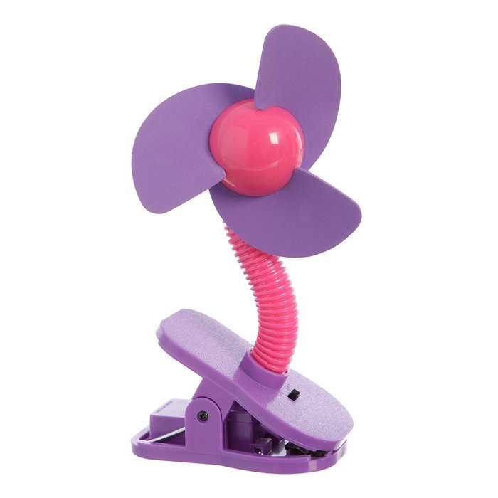 Tee-Zed T01 Clip-On Fan Great for the Beach, Pool, Camping, Work, Lounging or Just Chillin'! -Pink Purple N24