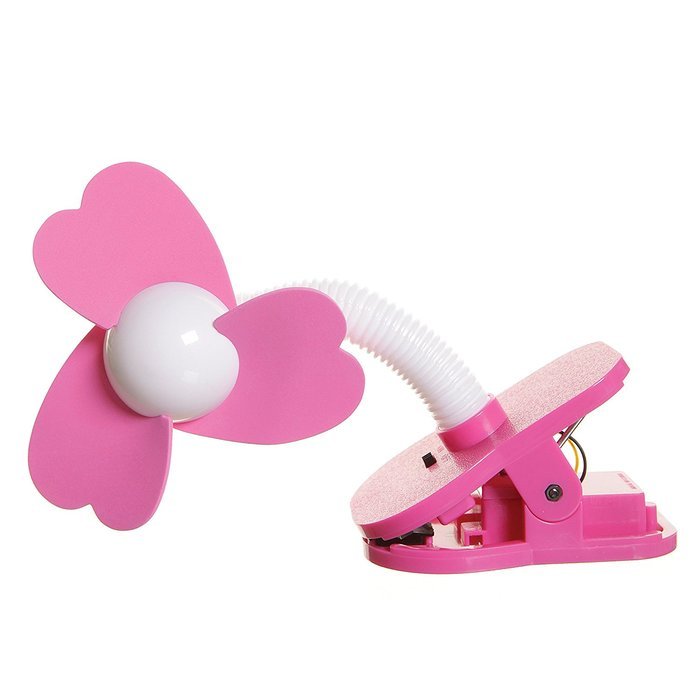 Tee-Zed T01 Clip-On Fan Great for the Beach, Pool, Camping, Work, Lounging or Just Chillin'! -Pink Purple N26