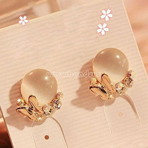 1 Pair New Fashion Women Lady Elegant Butterfly Rhinestone Ear Stud Earrings