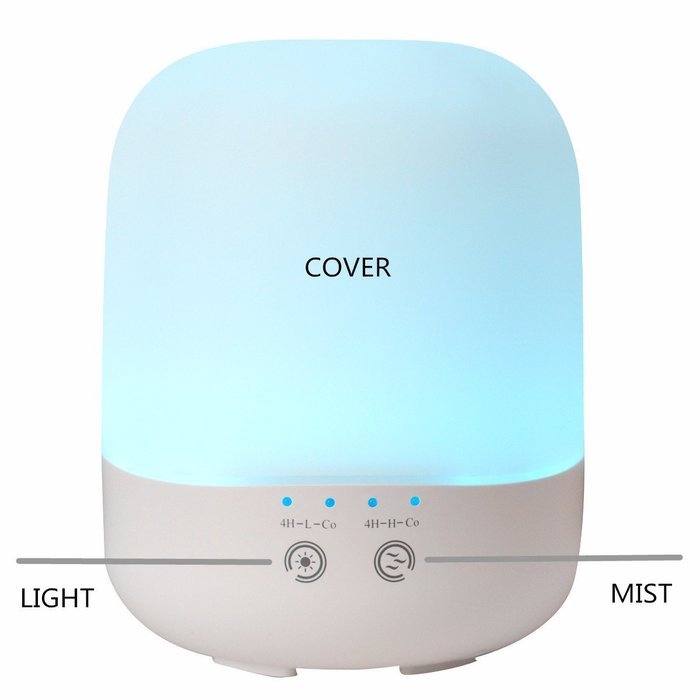 Erin 400ml Aromatherapy Essential Oil Diffuser Ultrasonic Diffuser Cool Mist Humidifier ,7 Color Changing LED... N3