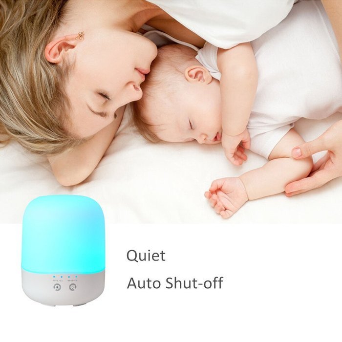 Erin 400ml Aromatherapy Essential Oil Diffuser Ultrasonic Diffuser Cool Mist Humidifier ,7 Color Changing LED... N4
