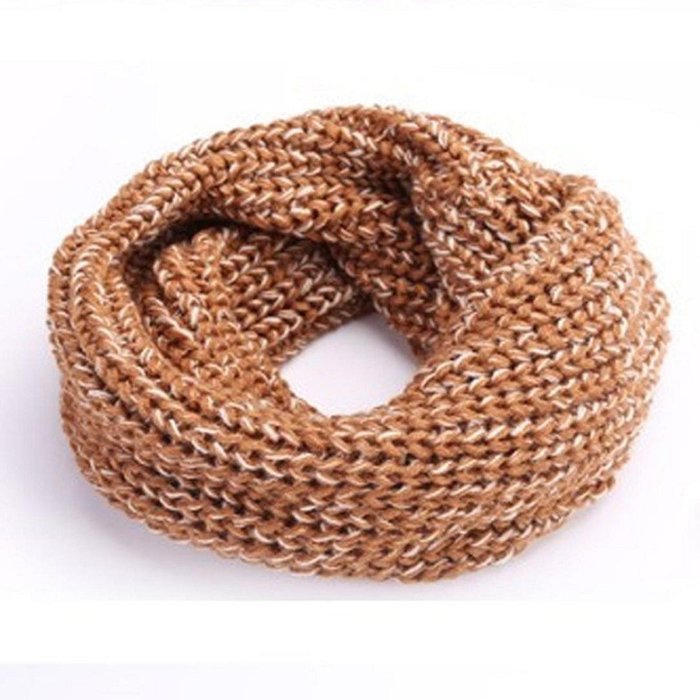 Morecome Autumn Winter Boys Girls Scarf O Ring Neck Keep Warm Scarves (Pink) N2