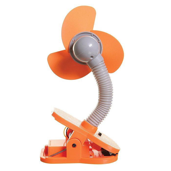 Tee-Zed T01 Clip-On Fan Great for the Beach, Pool, Camping, Work, Lounging or Just Chillin'! -Pink Purple N31