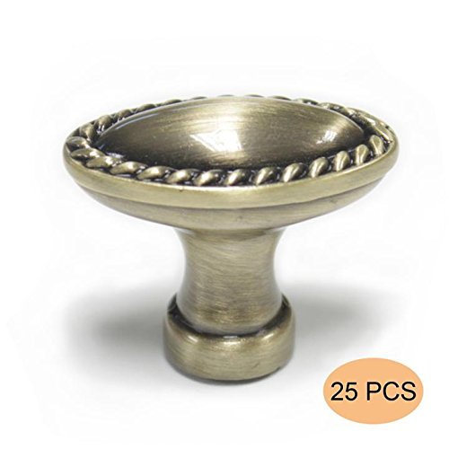 Probrico Vintage Furniture Drawer Knobs Zinc Alloy Antique Bronze Kitchen Cabinet Handle Cupboard Pull PS80104ABH...
