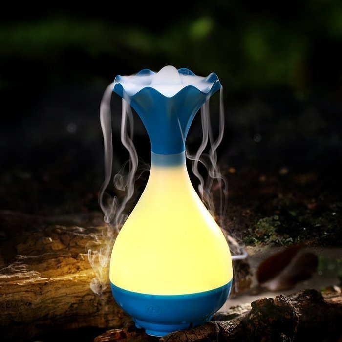 Ultrasonic Cool Air Humidifier, MKLOT Aromatherapy Lightweight Night Lamp Jade Net Bottle Shape Quiet Mini USB... N9