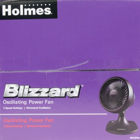 Lightweight 3 Powerful Speed Settings Table Oscillator Fan, Black N3