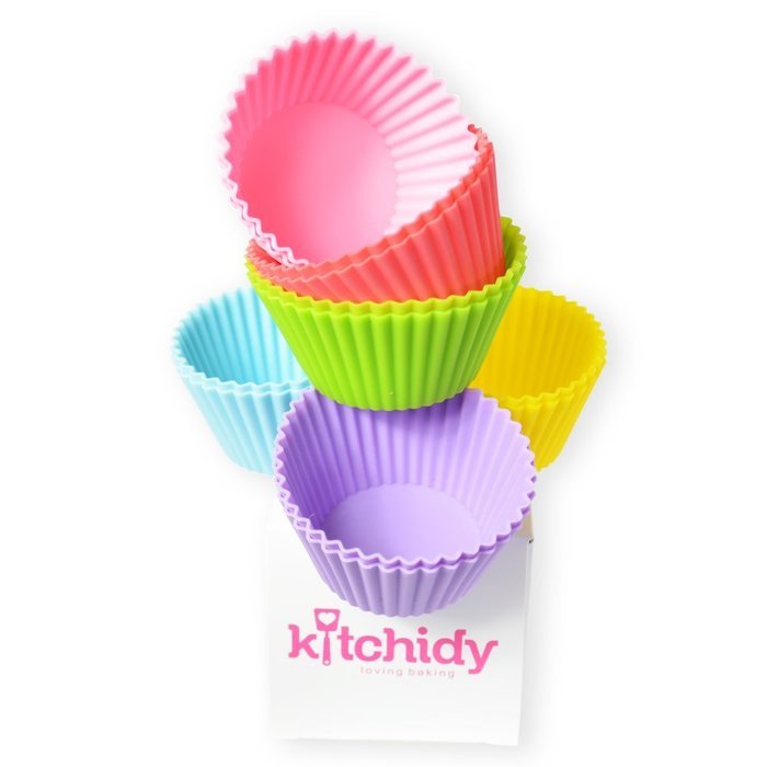 Kitchidy Rainbow Cupcake Liners - 12-pieces