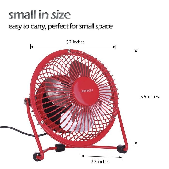 Clip On Desk Fan USB Table Fans (USB OR Battery Powered, Quietness)(Blue) N15
