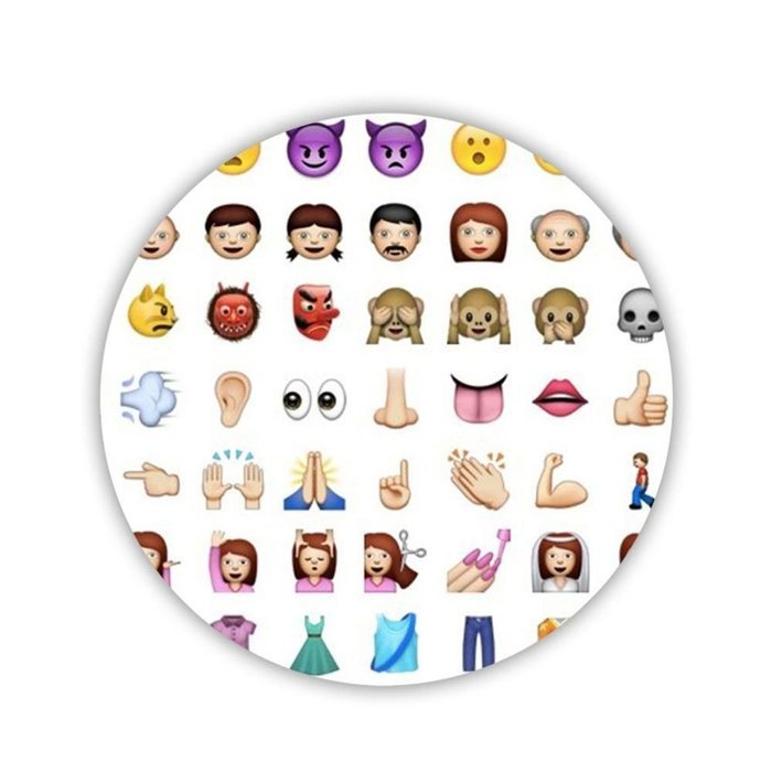 Generic Durable Made By Mdf Printed Emoji 1 Coaster