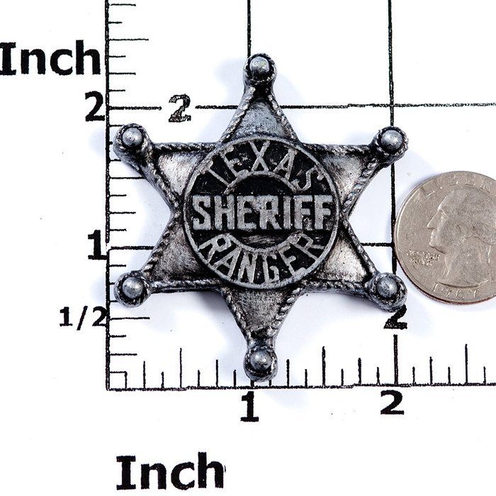 Silicone Marshall Badge Mold Make Your Own Western Sheriff Badge out of Chocolate, Fondant, Candy, Resin, Clay... N3