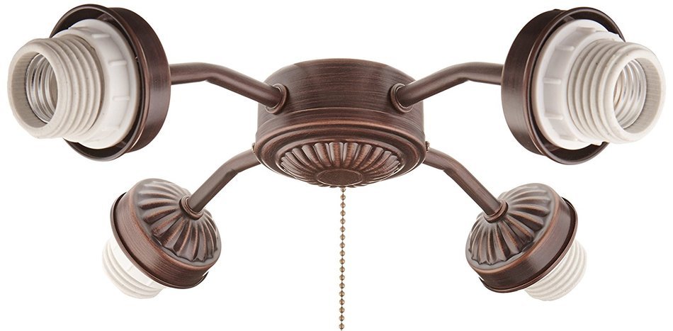 Emerson Ceiling Fans F440AB 4-Light Arm Fitter in Antique Brass N2