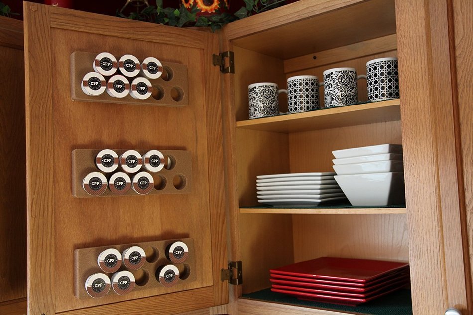 Coffee Pod Pad &ndash; Coffee Pod Storage System (Tan)
