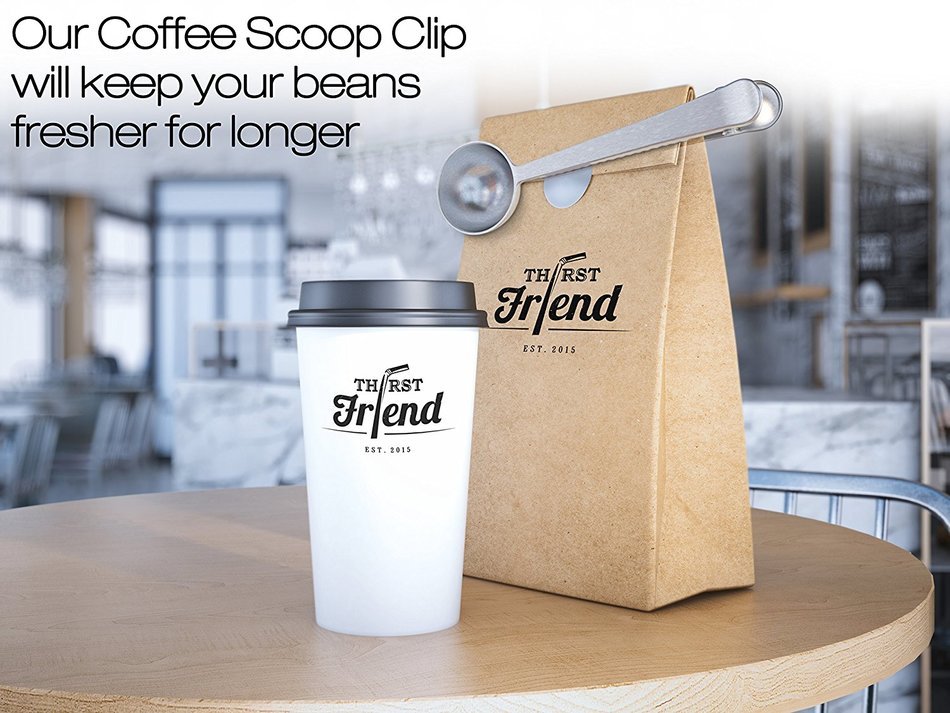 Thirst Friend MINI Manual Coffee Grinder With Free Cleaning Brush & Waterproof Travel Pouch. Top Rated Portable... N4