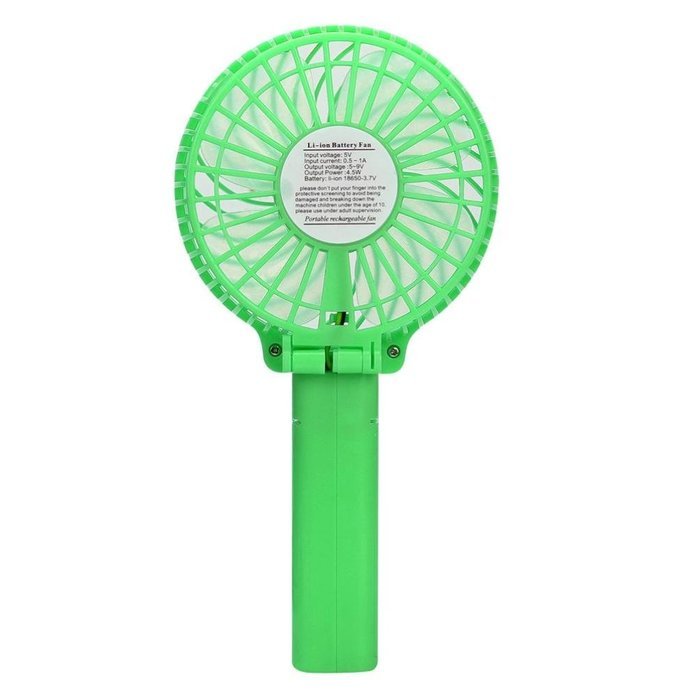 Yoyorule Summer Mini Fan Portable Handheld Air Conditioner Cooler Fan USB Battery (Black) N12