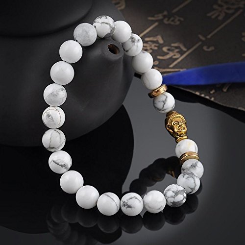 Elastic Men's Bracelet Charm Gold Buddha Beaded Bracelet Tibet Lucky Bracelet N2