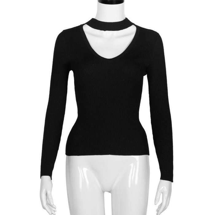 Knitted Sweater,Morecome Women Knit Casual Long Sleeve Pullover ops (L, White)