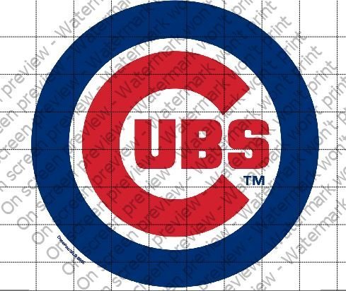 Chicago Cubs Licensed Edible Cake Topper #4645