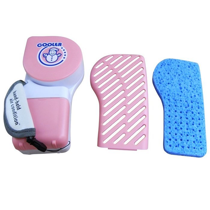 ACEVER Handy Cooling Fan with Air Cooling Humidifier Air Freshener Pink N4