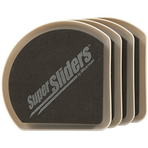 Reusable Slide & Hide Furniture Movers for Carpeted Surfaces (4 piece) - 5 SuperSliders by Super Sliders