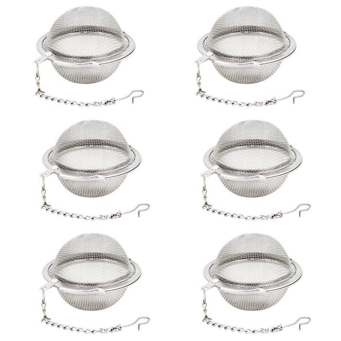 Fu Store 2pcs Stainless Steel Mesh Tea Ball 2.1 Inch Tea Infuser Strainers Tea Strainer Filters Tea Interval Diffuser... N3