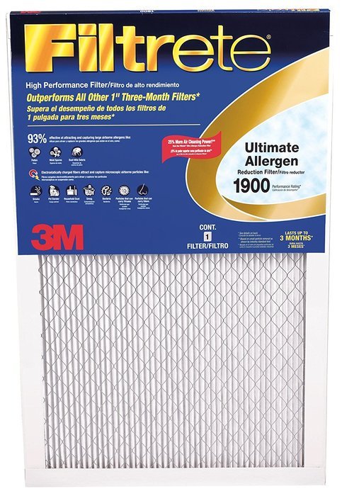3M UA23DC-6 Filtrate Ultimate Allergen Reduction Filter, 14" x 24" x 1" N2