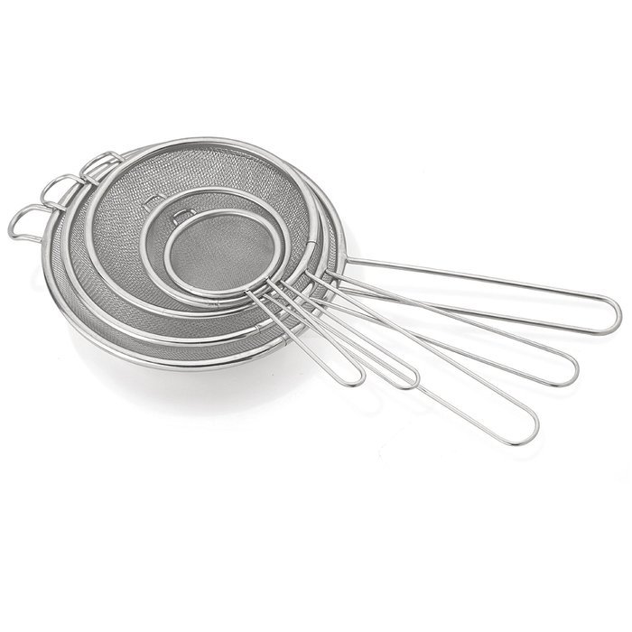 HIC Fine Mesh Tea Strainer Set, 18/8 Stainless Steel, 2.5-Inch