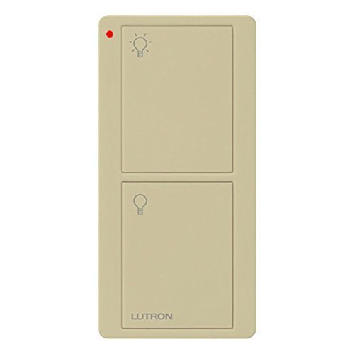 Lutron Pico - 2-Button Remote with On/Off Light Control - 30 ft. Range - Battery Operated - Ivory - PJ2-2B-GIV-L01...