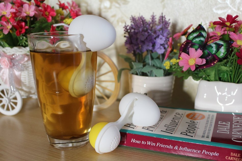 OmeGod&reg; Silicone Tea Strainer Herbal Spice Filter Infuser-Seal N9