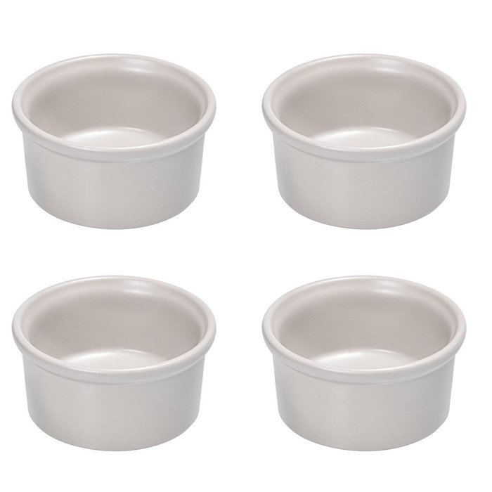 French Home Set of 4 3.5-inch Oyster Gray Ramekin