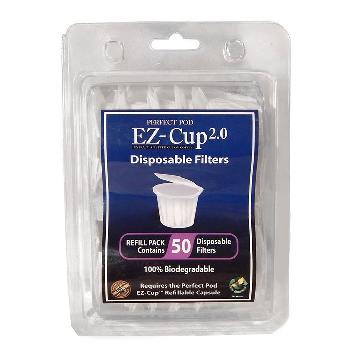 Ez-cup 2.0 & Ez Cup Filters (50 Filters) Combo Pack for Keurig 2.0 By Perfect Pod