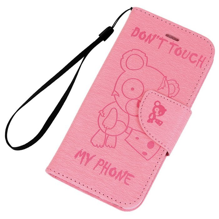 Galaxy S5 Case,Samsung Galaxy S5 Case (I9600) - Wallet Flip Stand Case Embossed Cute Bear PU Leather Case Shockproof... N40
